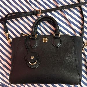 Tory Burch Pebbled Square Tote